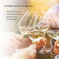 Table 12 Set 6-pc. White Wine Glass