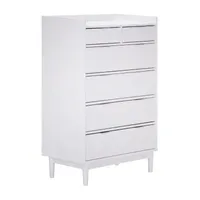 Mid Century 6 Drawer Wooden Dresser