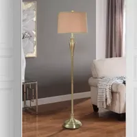 Collective Design By Stylecraft Brass Metal Floor Lamp