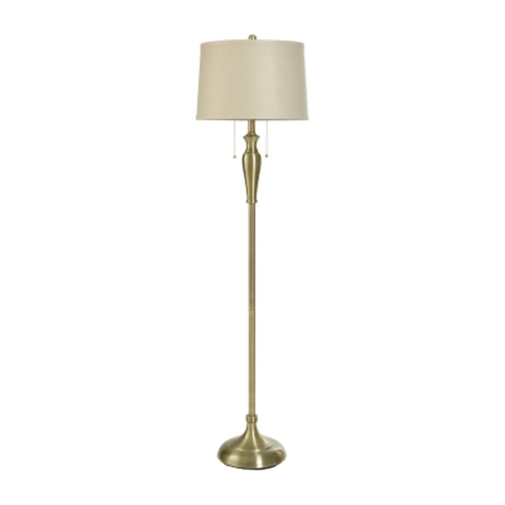 Collective Design By Stylecraft Brass Metal Floor Lamp