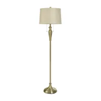 Collective Design By Stylecraft Brass Metal Floor Lamp