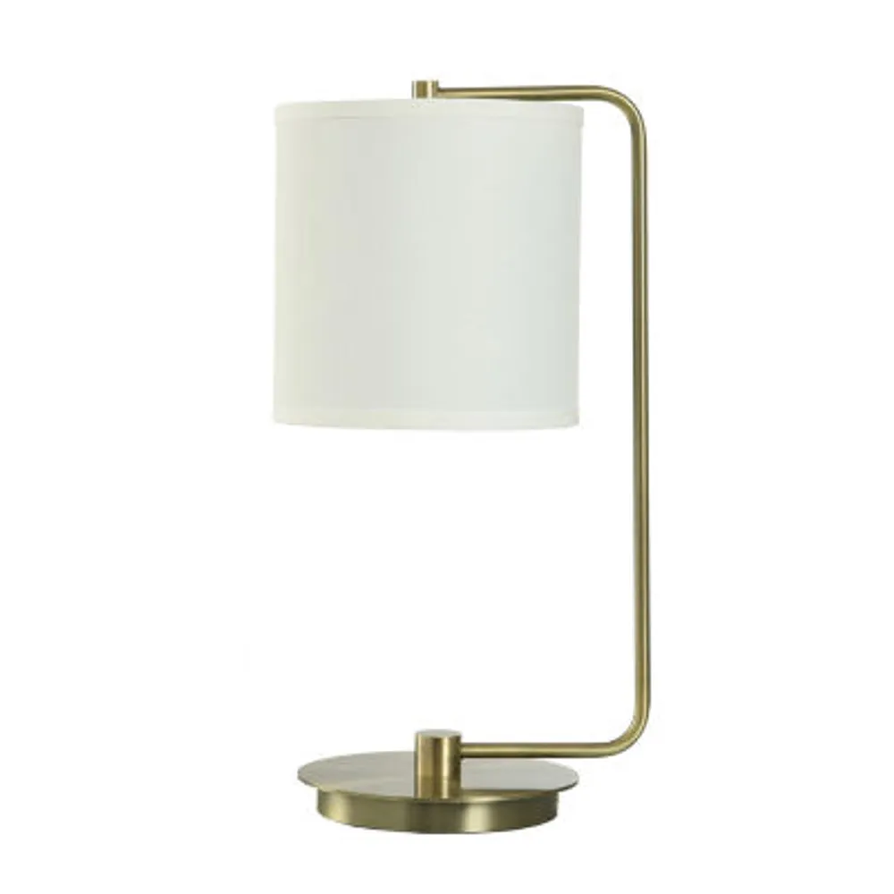 Collective Design By Stylecraft Brass Finish Metal Desk Lamp