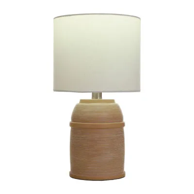 Collective Design By Stylecraft Terracotta Ceramic Table Lamp