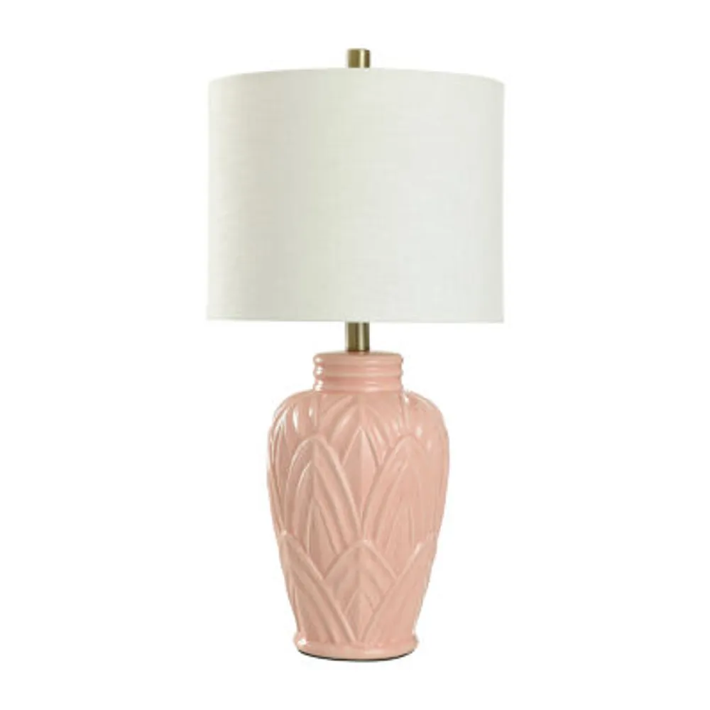 Collective Design By Stylecraft Terracotta Blush Ceramic Table Lamp