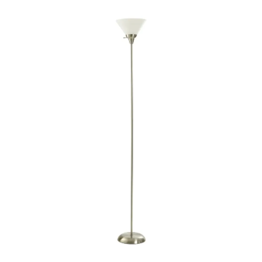 Collective Design By Stylecraft Torchiere Metal Floor Lamp