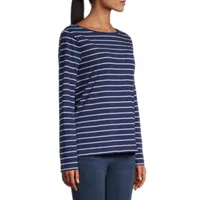 St. John's Bay Womens Tall Round Neck Long Sleeve T-Shirt