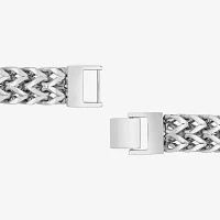 Stainless Steel 8 1/2 Inch Solid Link Link Bracelet