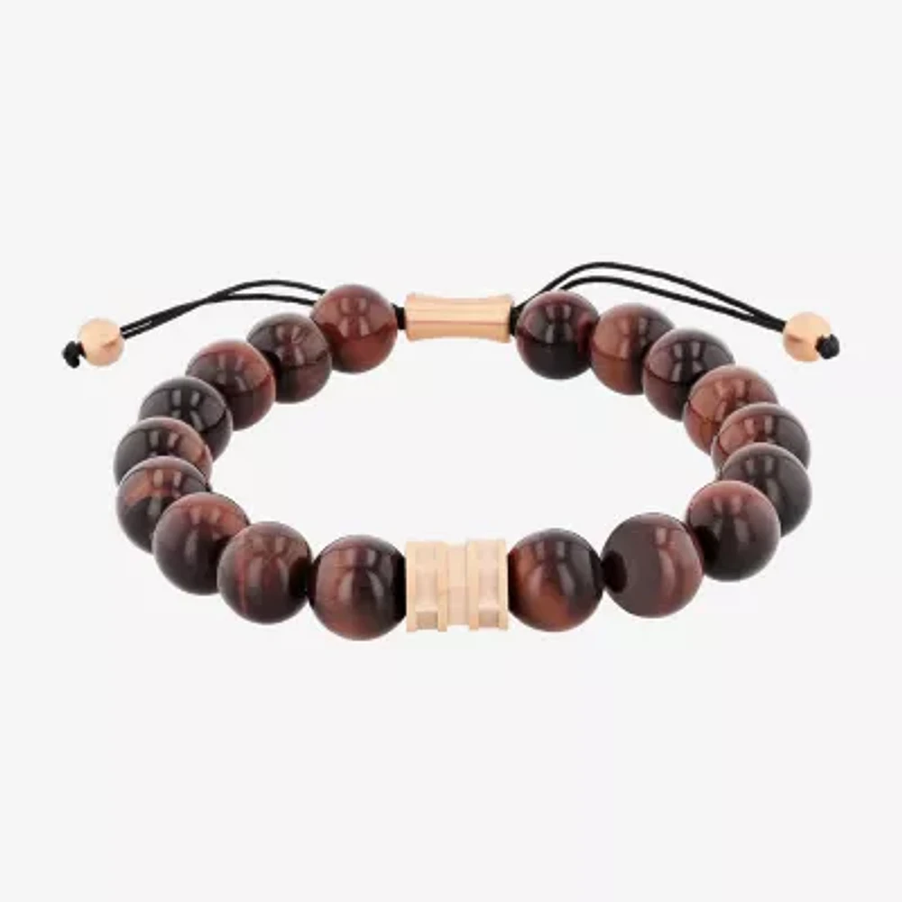 Genuine Red Tiger's Eye Beaded Bracelet