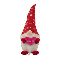 Northlight 16in Red Hearts Kiss Me Valentines Day Gnome