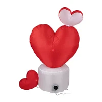 Northlight 5ft Rotating Heart Lighted Valentines Day Outdoor Inflatable