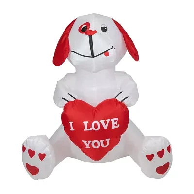 Northlight 4ft Day Doggie Lighted Valentines Day Inflatable