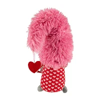 Northlight 18in Pink And Red Fuzzy 'Love' Valentines Day Gnome