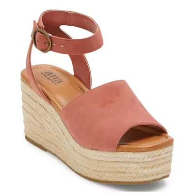 a.n.a Womens Laskie Wedge Sandals