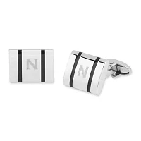 Personalized Polished Stainless Steel Cuff Links