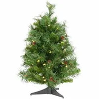 Vickerman 2' Cheyenne Pine Artificial Christmas Tree with 50 Clear Lights