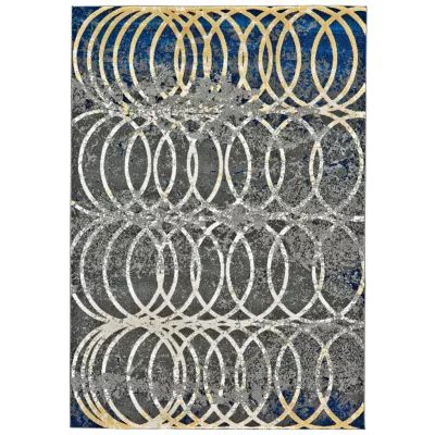 Weave And Wander Omari Tyre Circles Indoor Rectangular Accent Rug