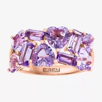 Effy Final Call Womens Genuine Purple Amethyst 14K Rose Gold Cocktail Ring