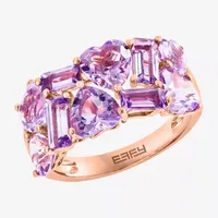 Effy Final Call Womens Genuine Purple Amethyst 14K Rose Gold Cocktail Ring