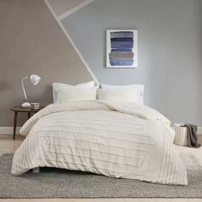 Urban Habitat Camden 3 Piece Cotton Chenille Comforter Set