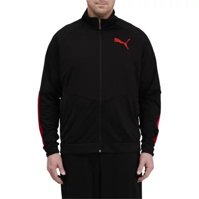 PUMA Contrast Mens Big and Tall Lightweight Track Jacket