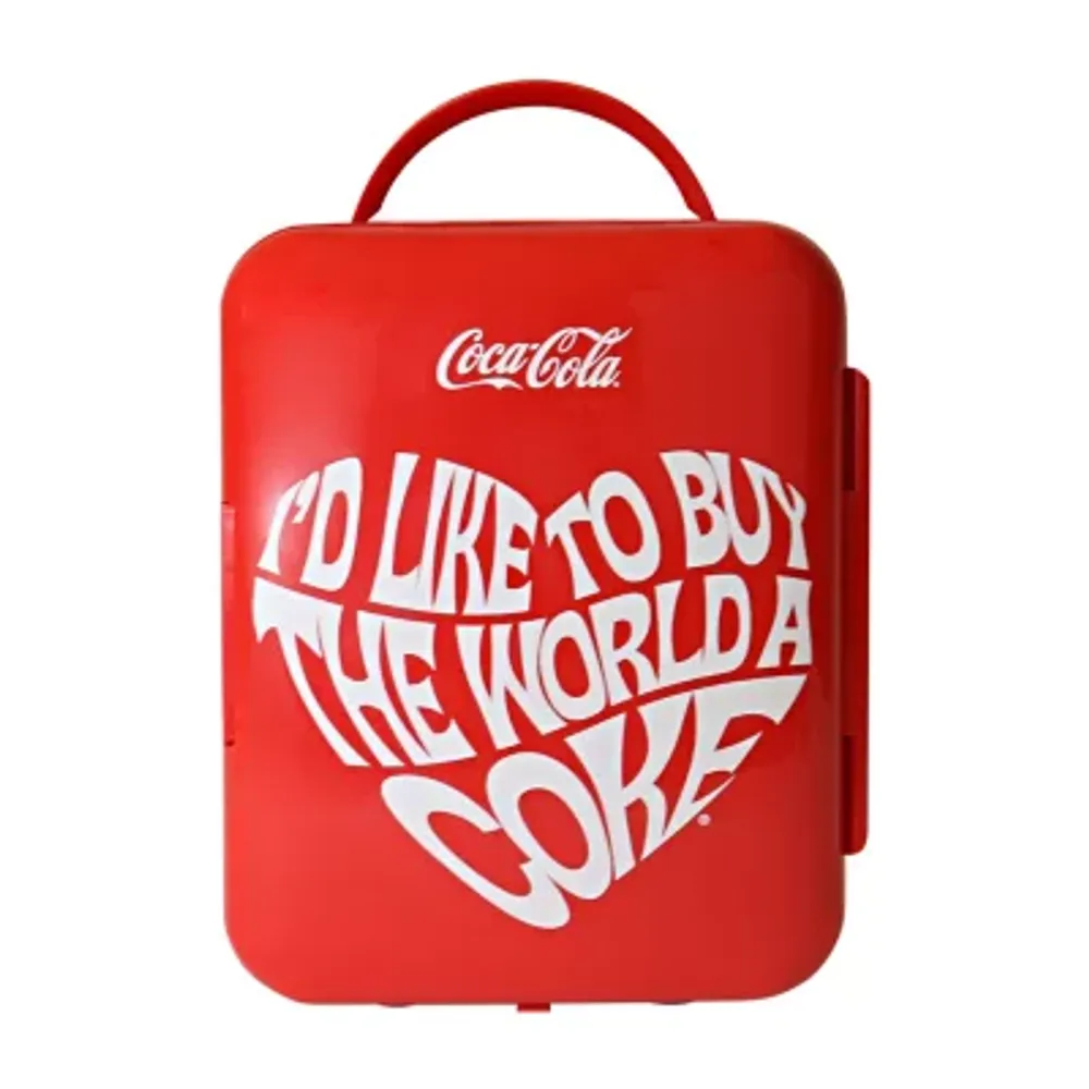 Coca-Cola World 1971 Series Mini Fridge 6 Can Cooler/Warmer