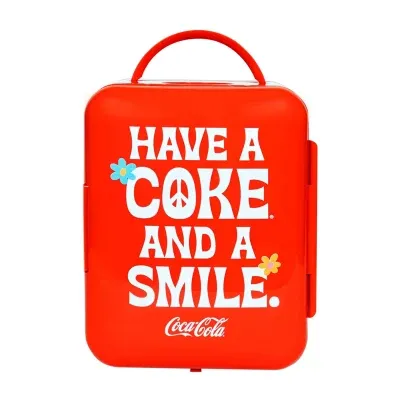 Coca-Cola Smile 1971 Series Mini Fridge 6 Can Cooler/Warmer