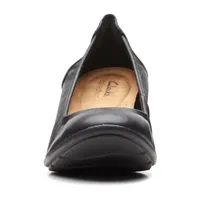 Clarks Womens Neiley Pearl Block Heel Pumps