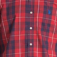 U.S. Polo Assn. Mens Classic Fit Long Sleeve Plaid Button-Down Shirt