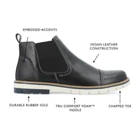 Vance Co Mens Waylon Flat Heel Chelsea Boots