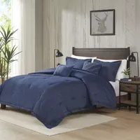 Woolrich Perry Cotton Oversized Denim Comforter Set