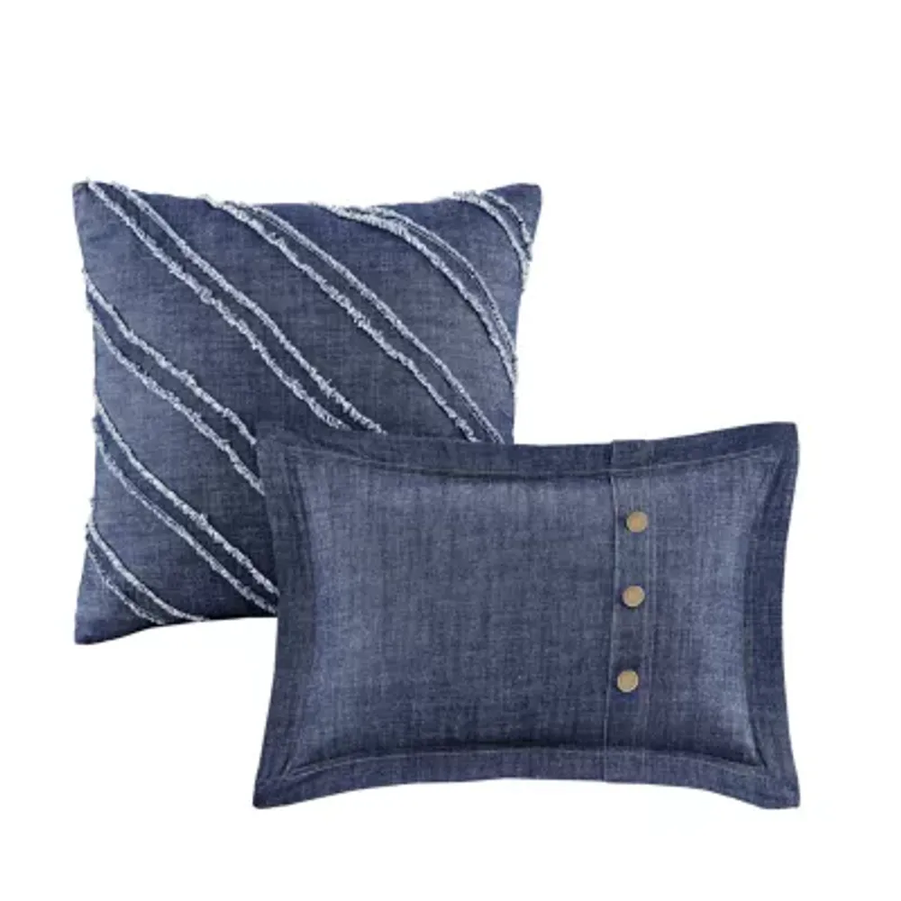 Woolrich Perry Cotton Oversized Denim Comforter Set
