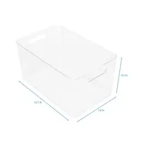 Home Expressions Medium Acrylic Stroage Bin with Lid
