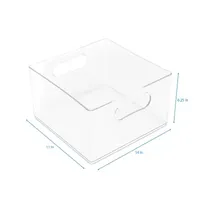 Home Expressions Large Clear Stackable Storage Bin