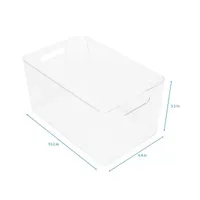 Home Expressions Small Acrylic Storage Bin with Lid