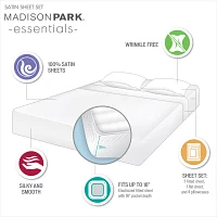 Madison Park Essentials Solid Satin 6-pc. Sheet Set