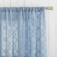 No 918 Tina 2-pc. Rod Pocket Window Tier