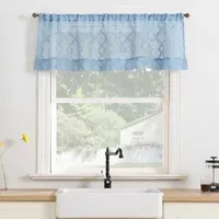 No 918 Tina 2-pc. Rod Pocket Window Tier