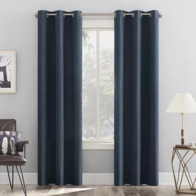 No 918 Lydell Energy Saving Light-Filtering Grommet Top Single Curtain Panel