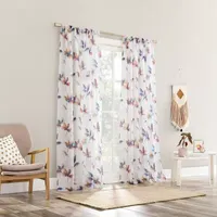 No 918 Ellie Light-Filtering Rod Pocket Single Curtain Panel