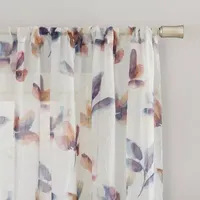 No 918 Ellie Light-Filtering Rod Pocket Single Curtain Panel