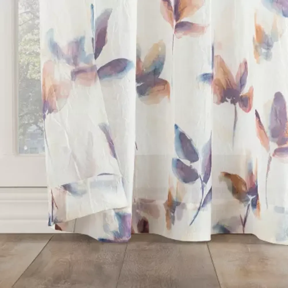 No 918 Ellie Light-Filtering Rod Pocket Single Curtain Panel