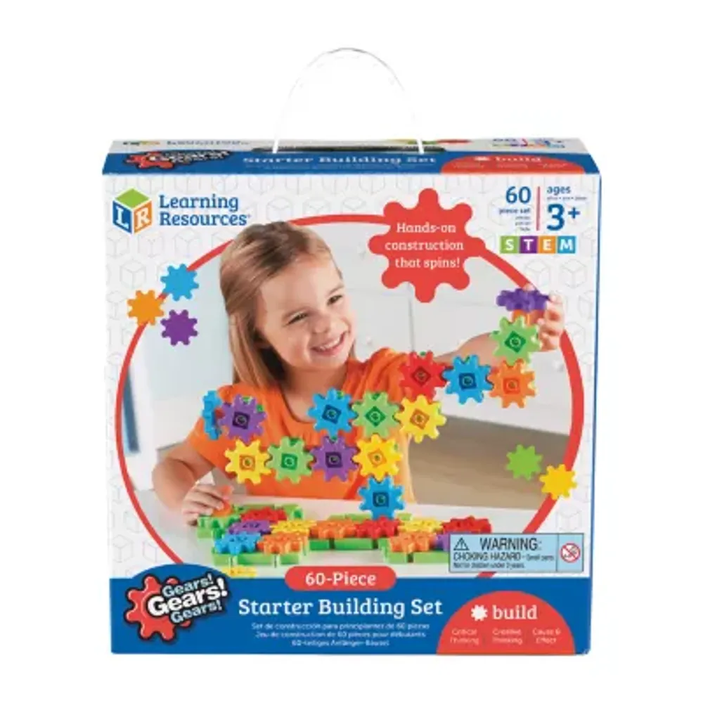 Learning Resources Gears! Gears! Gears!® 60-Piece Starter Building Set Discovery Toys