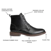 Vance Co Mens Langford Flat Heel Dress Boots