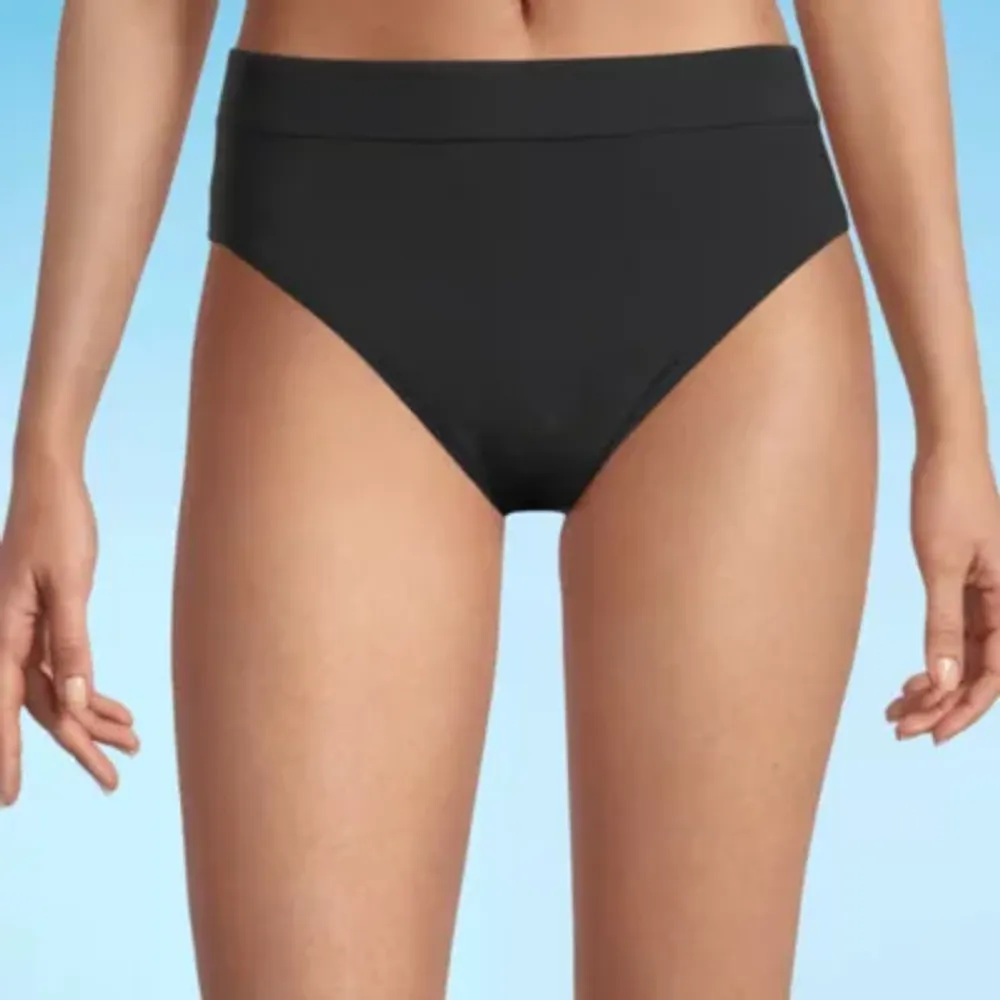 Spiderweb Cutout High-Waisted Swim Bottoms