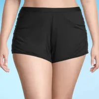 Mynah Womens Lined Swim Shorts Plus