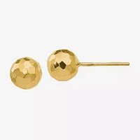 14K Gold 7mm Ball Stud Earrings