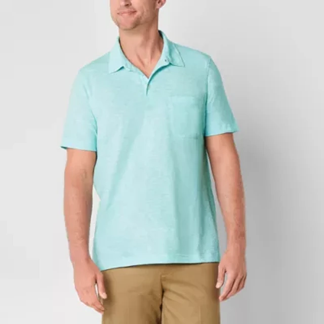 John's Bay Super Soft Jersey Mens Classic Fit Short Sleeve