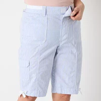 St. John's Bay Womens Mid Rise Adaptive Bermuda Short