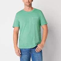 St. John's Bay Mens Crew Neck Short Sleeve Pocket T-Shirt