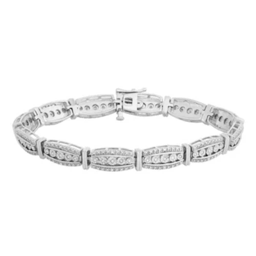 1/3 CT. T.W. Diamond Sterling Silver Bracelet 